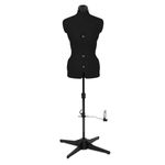 Adjustable Dressmakers Dummy, 8 Part, Plain Black, Available in 2 Sizes