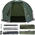 Carp Fishing Bivvy Tent 1-2 Man Easy Install 130 x 210 x 170 cm, Green 
