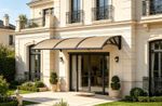 Front Window Canopy Porch 32x120in Door Awning,Polycarbonat Sun & Rain Cover