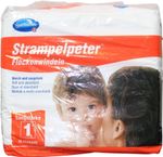 Hartmann Strampelpeter Flockenwindeln Soft Absorbent Diapers Size 1 56 Count