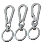 Titanium Alloy Keychain Buckle Ring Car Waist Hanging EDC Outdoor Tool Clip