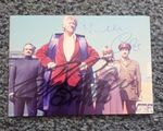 DOCTOR WHO JON PERTWEE & NICHOLAS COURTNEY signed Autons Whomobilia Photo