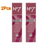 2x No7 Restore & Renew Face, Neck and Multi Action Serum 50ml UK HOT SALE
