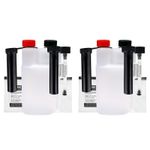 2 x 500ml Bettix Refillable Twin Neck Measuring Bottle - Fluorinated & Funnels
