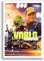 Lando Norris World Champion Poster Signed Print Wall Art Gift For Formula 1 Fans