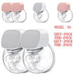 S9 Double Breast Pump Wearable Hands-Free Electric 2pc Breastfeeding 24mm