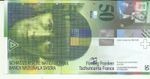 SWITZERLAND 50 FRANKEN 2002  P 71. UNC CONDITION. 8RW 24NOV