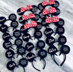 Personalised Disney  Mickey Mouse ears headband.  Disneyland Holiday Family