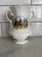 Royal Tara Porcelain Urn Vase Hunting By Horseback