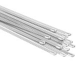 8.7 Inch Spiral Steel Boning, 15 Pcs 5mm Steel Corset Boning Stay, Silver