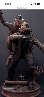 Sideshow Collectibles Freddy vs Jason Scream Scene Diorama Exclusive 152/200