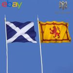 Scotland St. Andrew's Cross Flag 5FTX3FT LARGE – Scottish Saltire Banner Flag