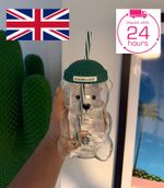 2026 Starbucks Bearista Bear Series Glass Bear Cup Limited Edition TikTok Trendy