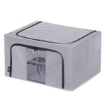 LIVIVO XL Fabric Storage Bags 3 Pack Clothes Storage Boxes Foldable Bags