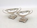 Pair of Vintage Silver Plated Pedestal Salts by WMF