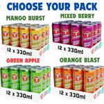 Carabao Energy Drink Cans Case Lower Sugar &Calorie Fizzy Fruit Flavour 12x330ml