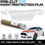 Bonnet Wings PPF Stone Chip Paint Protection Film For Ford Fiesta ST ST200 MK7
