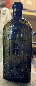Mint 1895 GREEN 1/2 Pint “WARNERS SAFE CURE” Chemist Quack Cure Bottle (K629)
