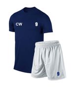 Personalised Football Kit Soccer kit Adult (Shirt & Short) Navy/White