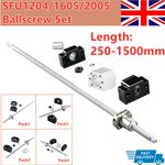 SFU1204/1605/2005 Ballscrew Set BK/BF End Support Coupler Ball screw Nut For CNC