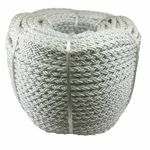 12mm White 8 Strand Nylon Rope, Anchor Boat Mooring Yacht - Select Your Length