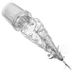 Christmas Rotary Tea Light Holder Silver Metal Spinning Candle Holder for Decor