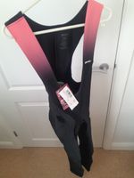 Santini Mens Cycling Prime Grit Thermal Fleece Bib Tights 2XL XXLarge, Black, 