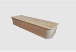 American Oak Right Hand Bullnose Stair Tread & Riser Cladding Kit 22x270x1000mm