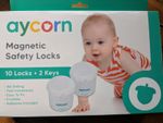 Aycorn Child & Baby Safety Proof Magnetic Cupboard Locks 10 Locks & 2 Keys