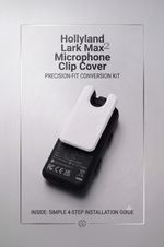 White Clip Cover for Hollyland LARK MAX 2 Wireless Microphone (Pack of 2 clips)