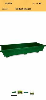 Muddy Hands Grow Bag Tray Rectangular Green 100x41x15cm 29L Drainage Hole