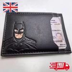2026 Leather Bat Wallet Superhero Mask Card Holder Hero ID Slim Men & Women Uk