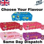 Rubicon Juice Sparkling Fizzy Drink Cans, 330ml Pack of 24 All Flavour UK