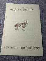 Vintage Quazar Computing Software Catalogue 1983 for Camputers Lynx