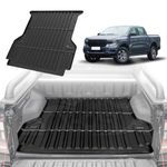 BLACK SOFT RUBBER PICKUP TRUCK LOAD BED MAT LINER TRAY FOR FORD RANGER T9 2023+