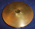 Vintage Gold Tone Metal Stratton Made in England Self-Opening Powder Compact 