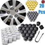 17mm/19mm/21mm 20Pcs Alloy Wheel Nut Bolt Covers Caps Universal Set For Any Car