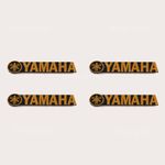 4X DIY  YAMAHA Audio Speakers Aluminum Logo Badge Replacement Piece 49mm X 10mm