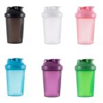 400ml Protein Shaker Bottle BPA Free with Stainless Ball Leakproof Gym Sports