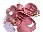 Nestify Baby 16 Piece Silicone Baby Feeding Set – Baby Led Weaning, UK SELLER