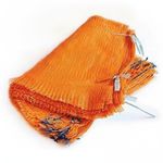 Orange Net Sacks Raschel Mesh Bags with Drawstring - 60 x 42 CM - 15KG