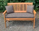 GARDEN BENCH CUSHION, MANY COLOURS, 3ft 4ft & 5ft - WITH OR WITHOUT SIDE PILLOWS