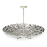Amazon Basics Extendable Steamer Basket, Expands 5.6-9.2 in. diam., Silver