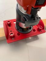 Milwaukee M18 FUEL router base jig for making mortise / slot mortise / grooves