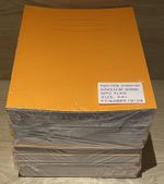 50 Pack A4 Plus A4+ Home School Exercise Books Notebooks Plain 80 Pages Orange