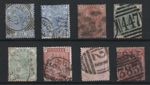 GB Collections 1880 used range including sg157, 163, 164-6, 168, 168a