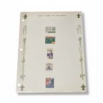 Vintage Global Scouting Stamps Lot 12 Pages World Scout Philately Collection B.S