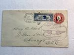Very Rare Error U502 W/U429 1&1/2c Cancel On 2c Entire Cover (1927 First Flight)