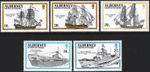 1990 Alderney Sg A42/A46 Royal Navy Ships Named after Alderney Unmounted Mint