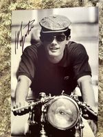 GIACOMO AGOSTINI HAND SIGNED 12X8” PHOTO  MV AUGUSTA SUZUKI YAMAHA 15 X CHAMPION